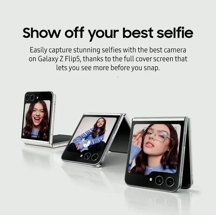 SAMSUNG Galaxy Flip5 AI Phone, 256 GB, Foldable Design