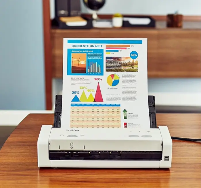 Mobile Brother Inc. Document Scanner, ADS-1250W, Small & Fast