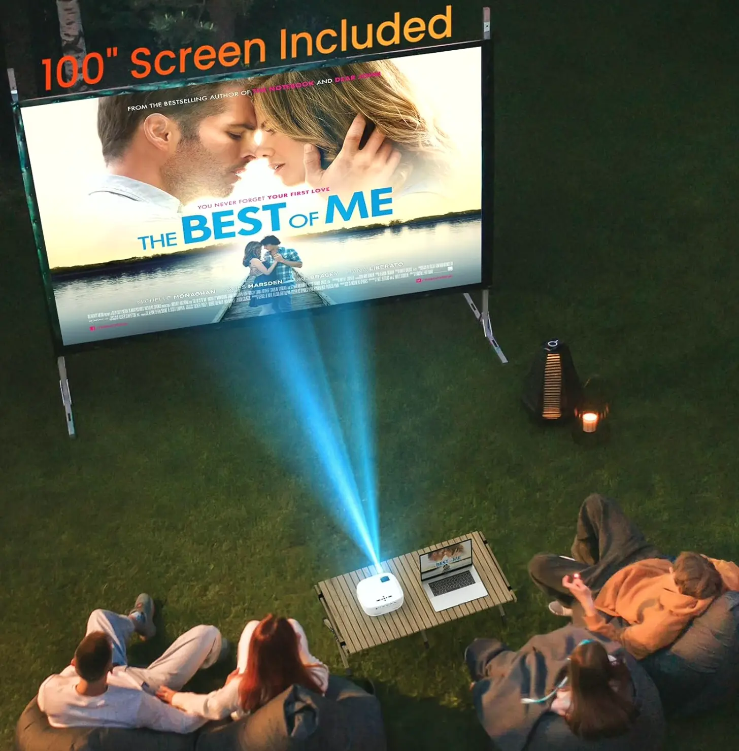 Brand X WiFi & BT Portable 1080P Projector