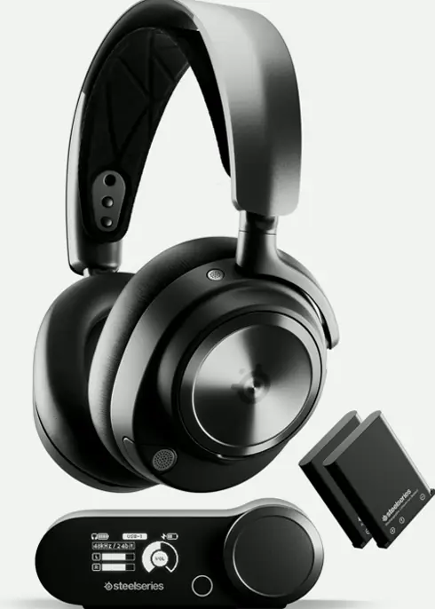 Steel Series Artis Nova Professional Wireless Gaming Headset - High-Quality Drivers, Noise Cancellation