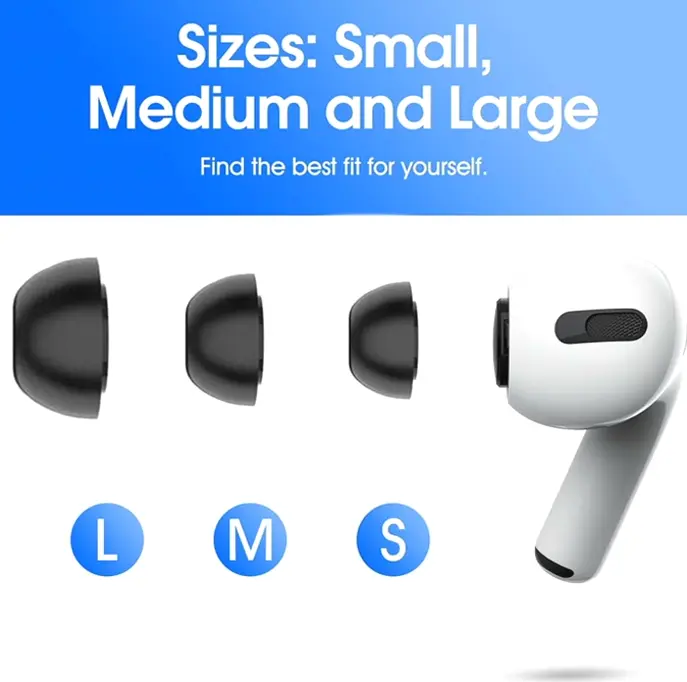 Top-Quality Memory Foam Ear Tips for AirPods Pro 2nd Gen with Cleaning Kit