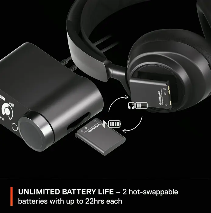 Steel Series Artis Nova Professional Wireless Gaming Headset - High-Quality Drivers, Noise Cancellation
