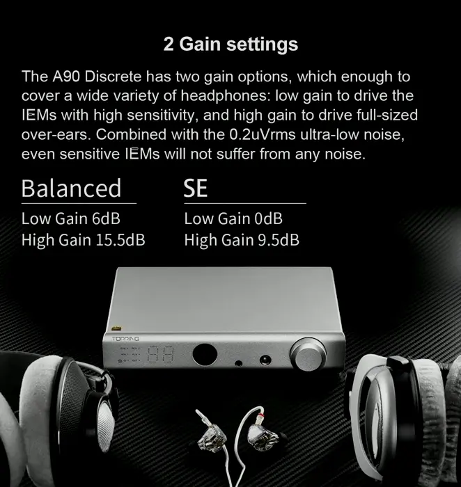 Topping A90 Discrete Balanced Headphone Amplifier