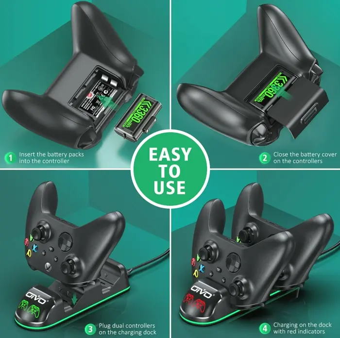 OIVO Brand XSX Controller Charging Dock including Battery Pack