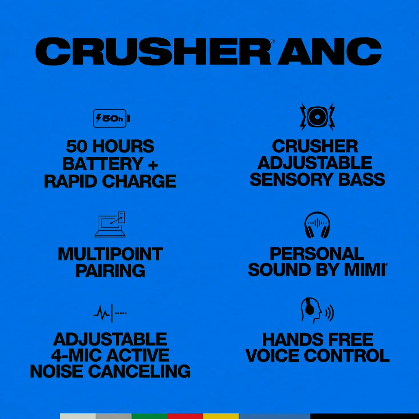 Skullcandy ANC 2 Headphones Bluetooth and Immersive Sound