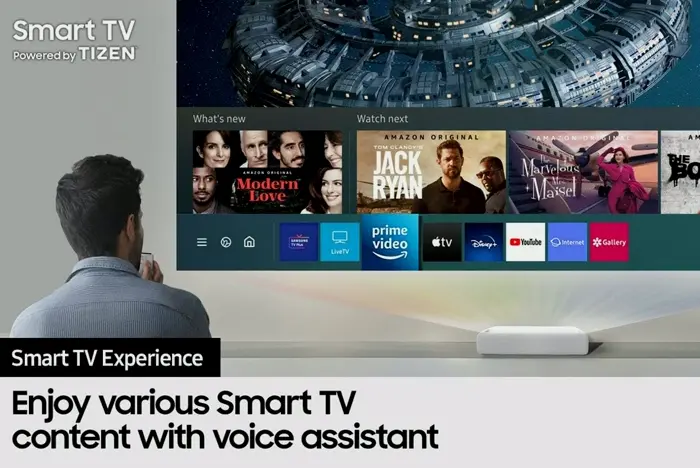 Samsung 120-inch Ultra HD Smart Projector with Alexa Inside