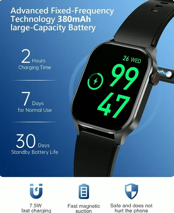 Smart Watch for Men Ladies, Blood Checker, AMOLED Display, Activity Tracker