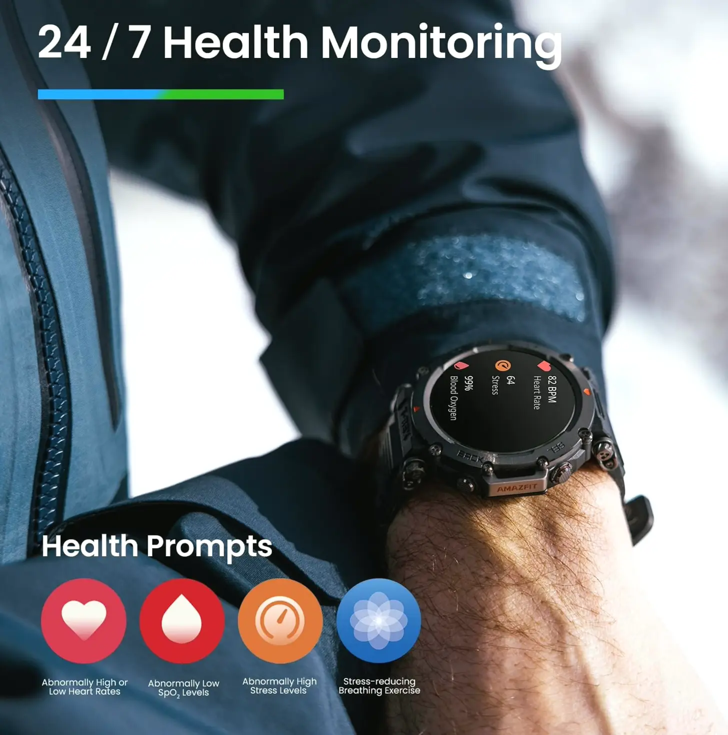 Amazfit T-Rex Ultra Fitness Watch for Men, Long-lasting Battery, Precision GPS