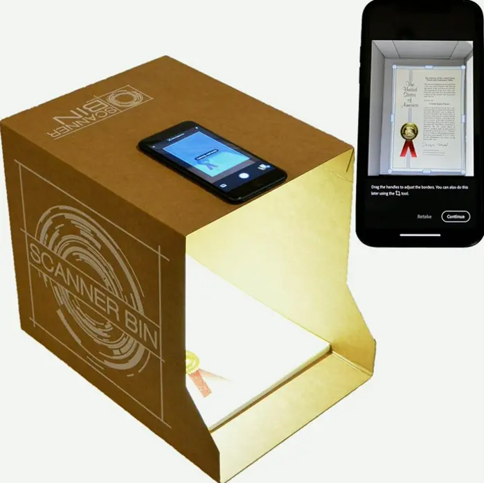 Scanning Bin- Clever Document Scanner Solution