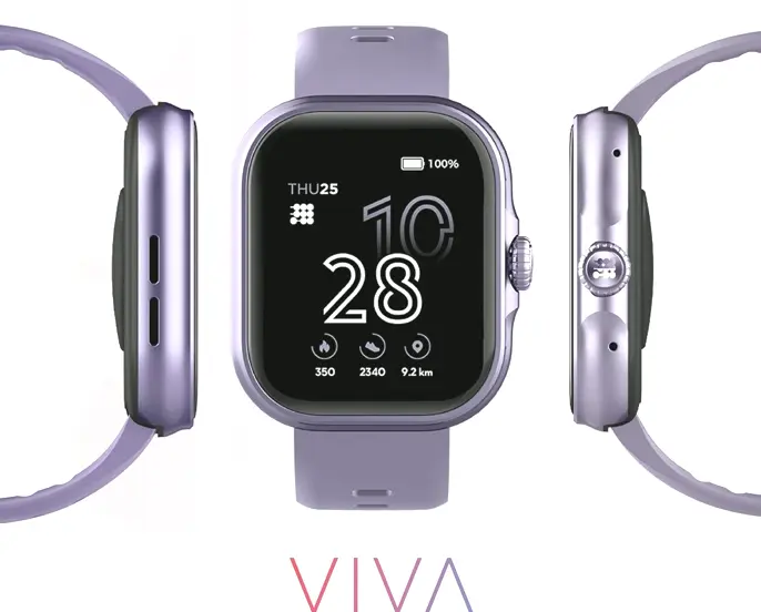 Cubbit VIVA Smartwatch with 1.84-inch Color Screen, Bluetooth Calls, 60+ Sports