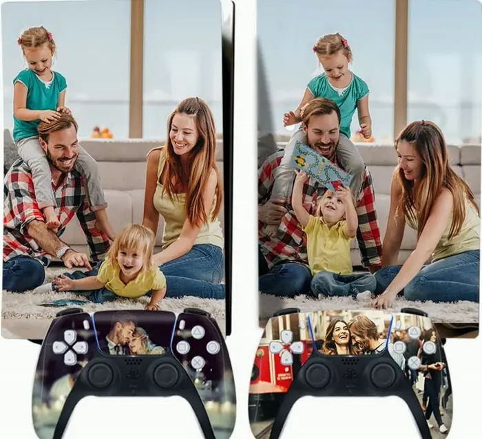 Custom Playstation 5 Decal Cover with Photos
