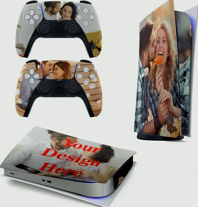 Custom Playstation 5 Decal Cover with Photos