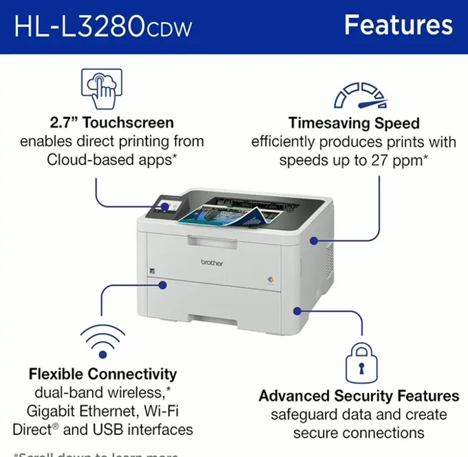 Compact Wireless Digital Laser Printer