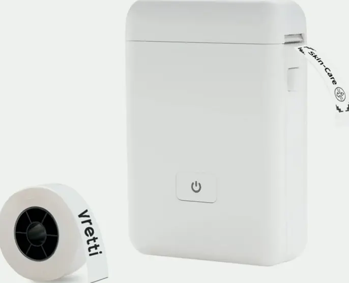 vretti Compact Bluetooth Label Printer for Storage and Sending