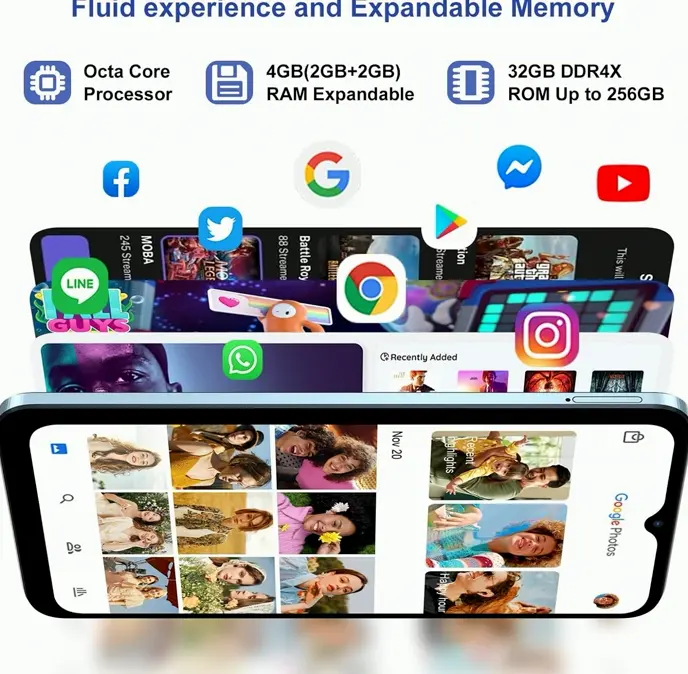 Black View Wave 6C Android Device, Strong Battery, Expandable RAM, Dual SIM Unclocked