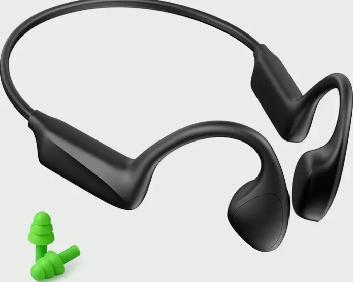 Skeleton Conducting Headsets - Bluetooth 5.3 Open Ear, 12hrs Playback, High-Definition Mic, Exercise Earpiece, Sweatproof