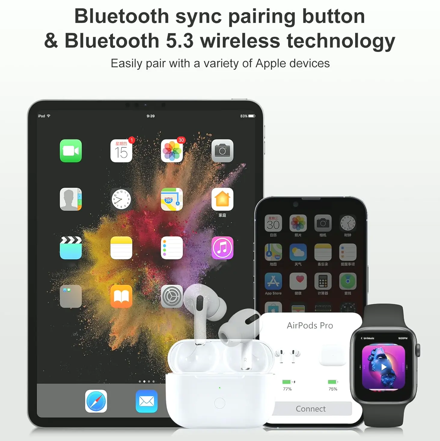 Cordless Charging Case Replacement for AirPods Pro