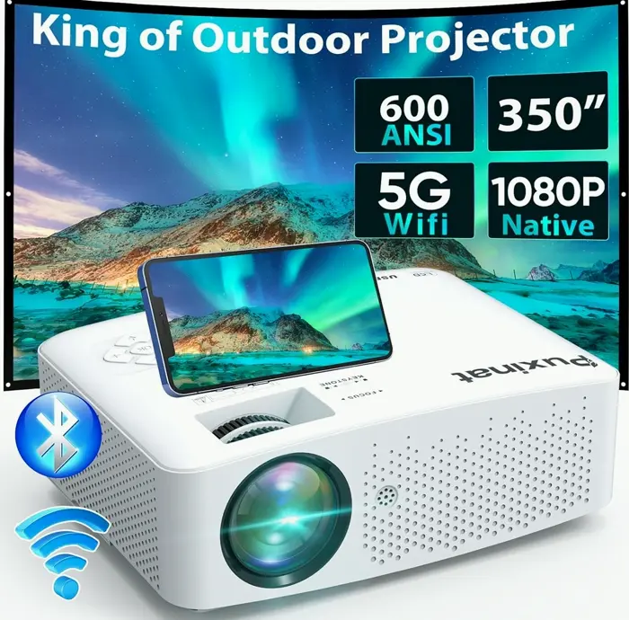 Native 1080P 19,000 Lumens 5G WiFi Bluetooth Proyector