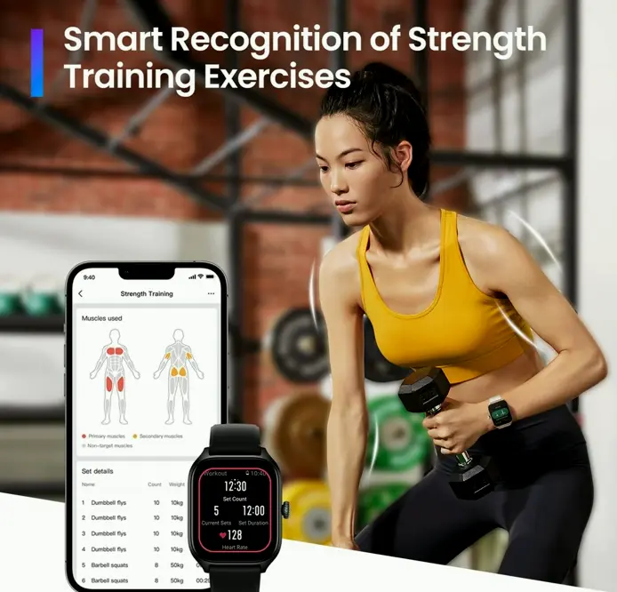 Smart GTS4 Watch featuring Heart Rate & Activity Tracking