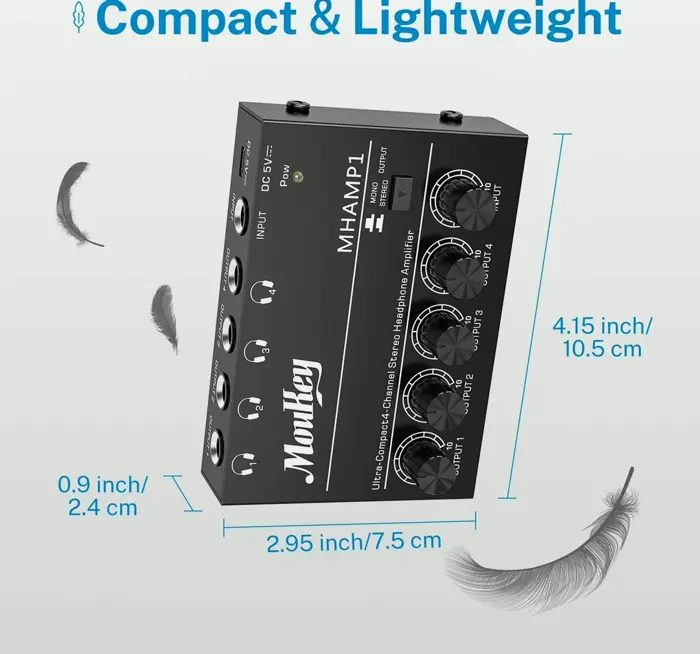 Moukey's 4-Channel Portable Headphone Amp