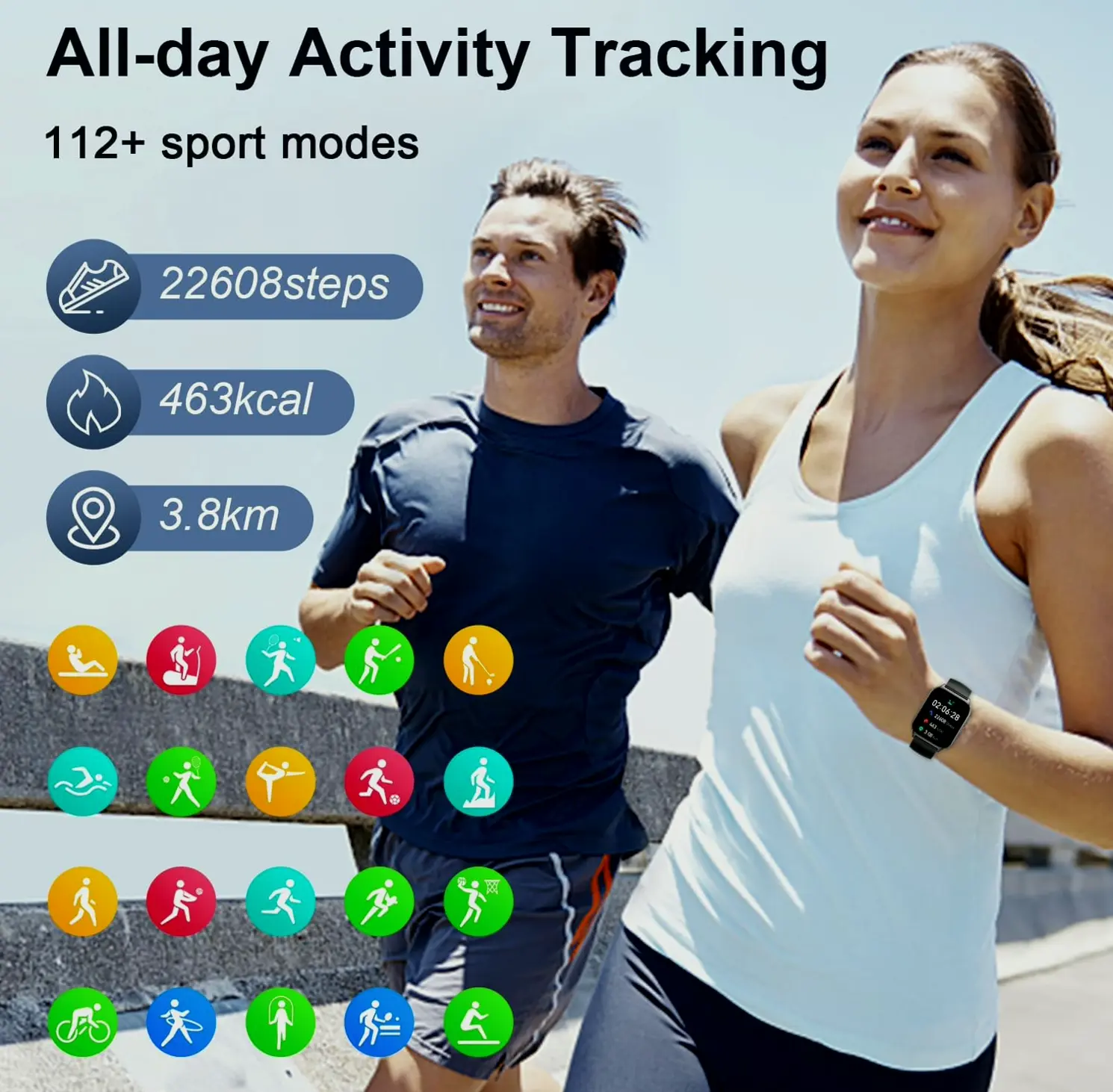 Intelligent Watch for Guys Ladies Workout