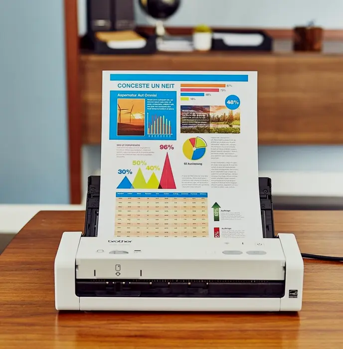 Mobile Brother Inc. Document Scanner, ADS-1250W, Small & Fast