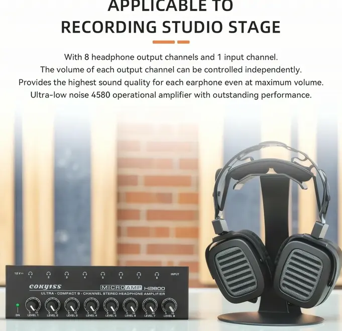 Multi-Channel Earphone Amp w/ Equalizer