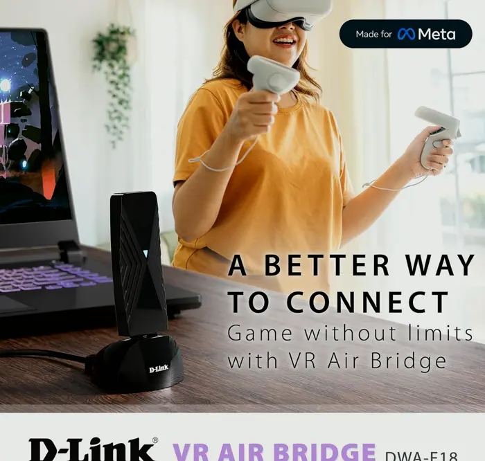 D-Link VR Bridge for Meta Headset - WiFi 6 Connection