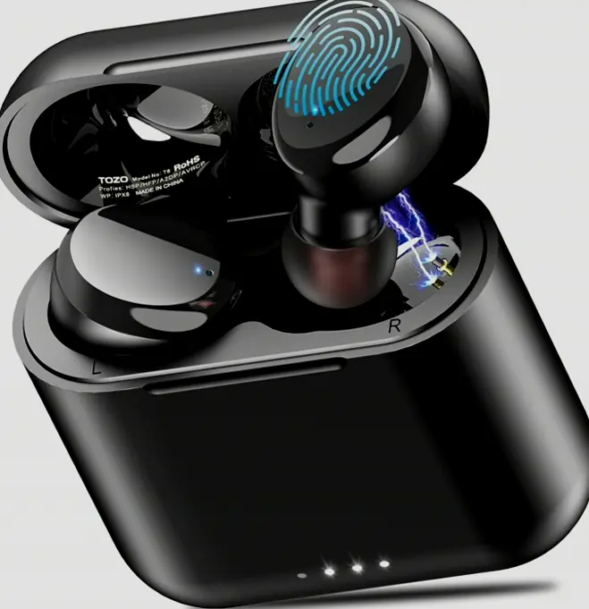 TOZO’s T6 Classic Edition Wireless Earbuds BT 5.3 Headset With Charging Case