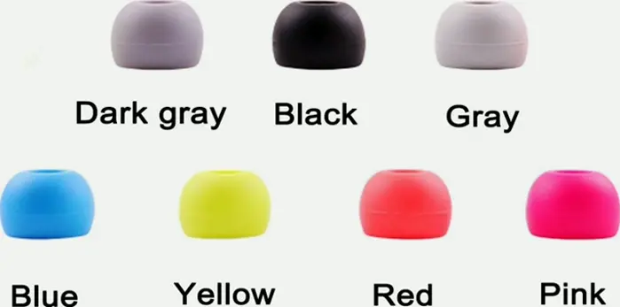 Replacement Rubber Eartips Compatible with Powerbeats 2 & 3, Set of 4 (Black)