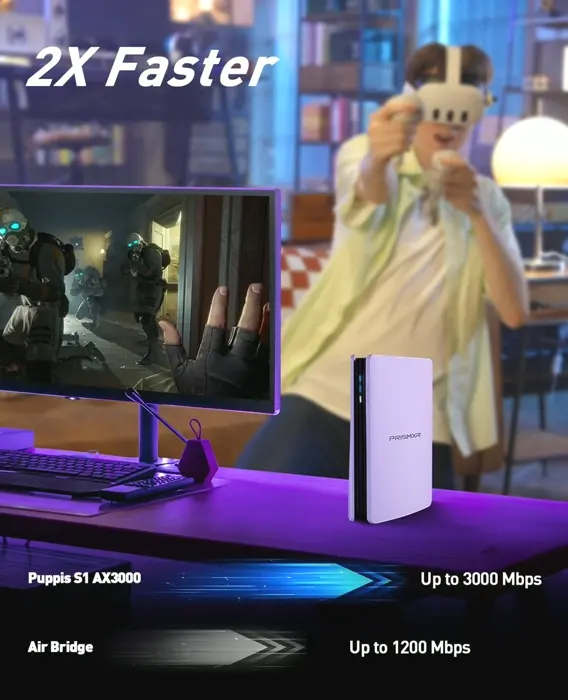 Puppis S1 VR Stream Connection Air Bridge AX3000